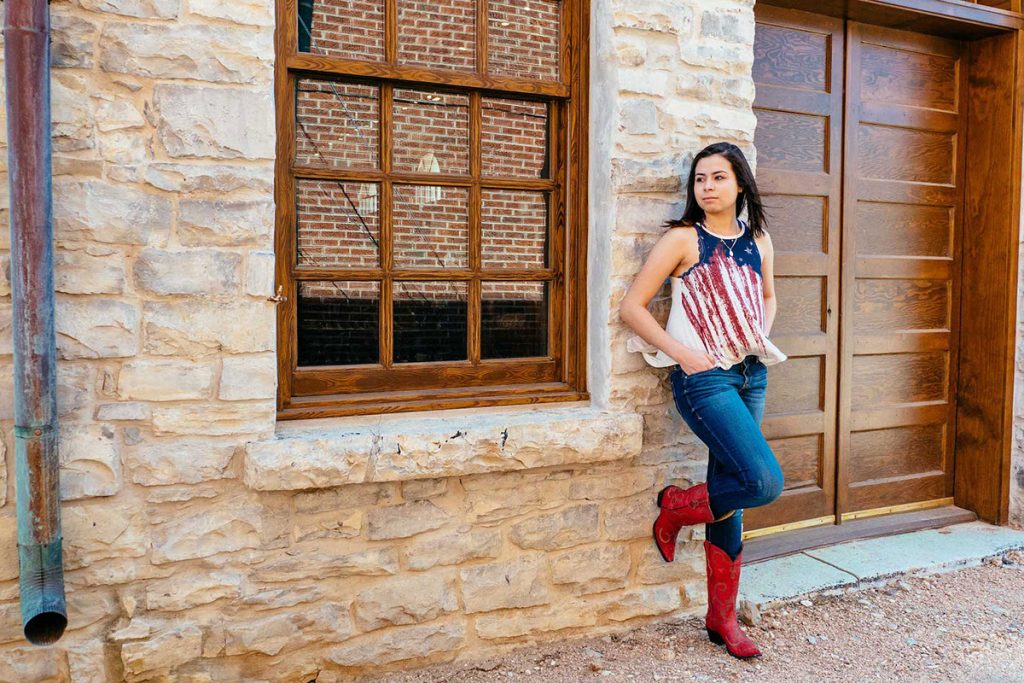 red cowboy boots outfit